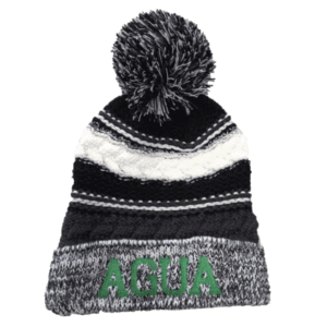 Asphalt Green Pom Pom Hat w/ Logo