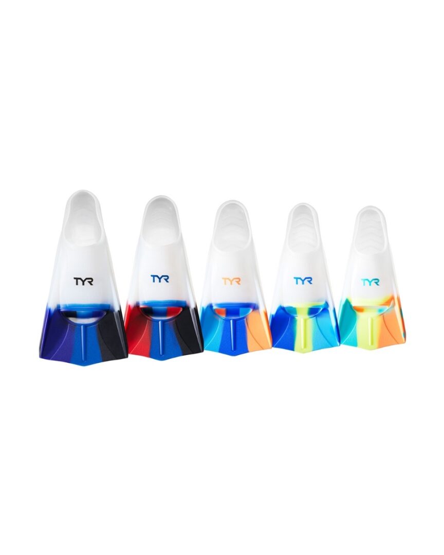 Multi coloured TYR Stryker Fins