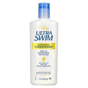 A close-up shot of Ultra swim ultra repair conditioner