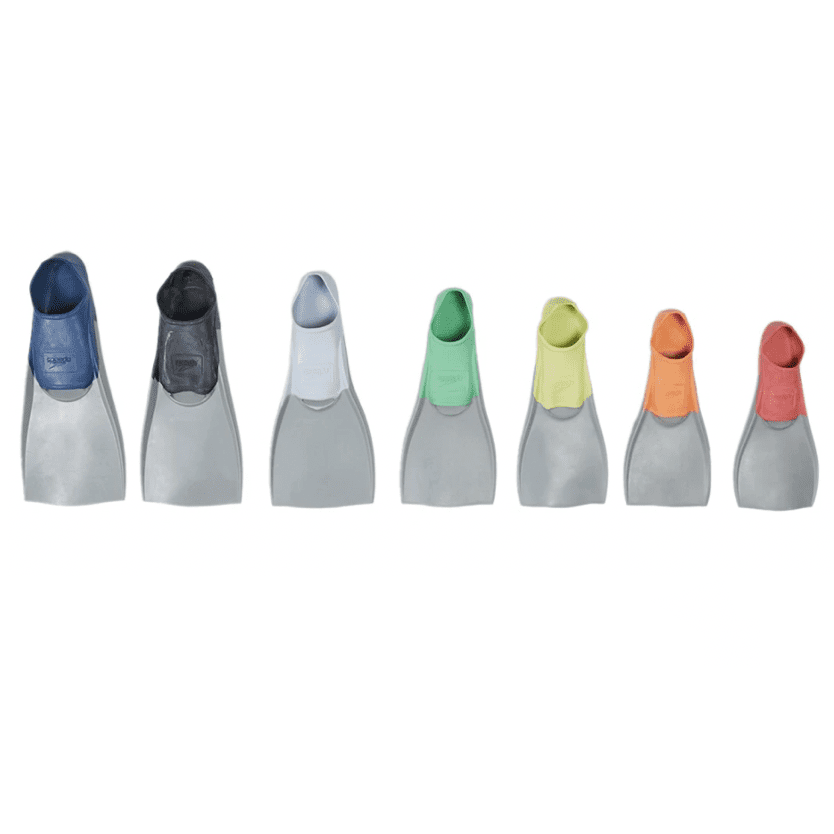 Different colours of Speedo swim Fin shoes