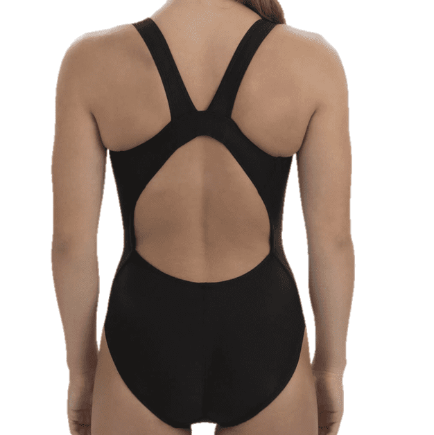 RCSH Dolfin Solid Black Female Thick Strap Suit w/Logo - Image 2