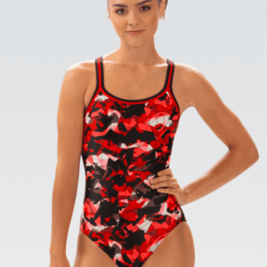 Crestwood Cruisers Dolfin Implode Red Female Suit