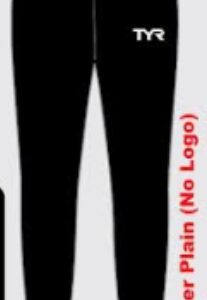 Black jogger pants with TYR logo