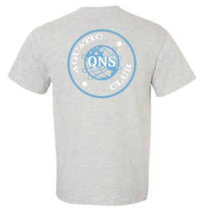 QNS Grey T Shirt w/ Back Logo