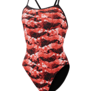 Glen Rock_Dolfin Summit Red Female Suit, Red (plain)