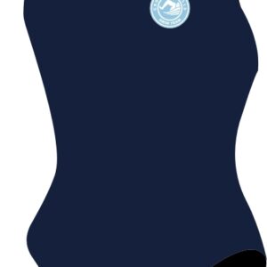 Cromwell__Dolfin Women's Xtra Life Lycra Solid V-2 Back One Piece Swimsuit, Navy