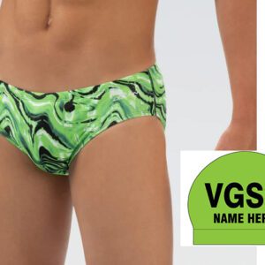 Village Greens Swim Club_Dolfin Reliance Men's Blaze Racer, Green