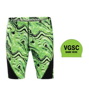 Village Greens Swim Club_Dolfin Reliance Men's Blaze Color Block Jammer