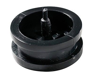 Black plastic push-in grommet fastener