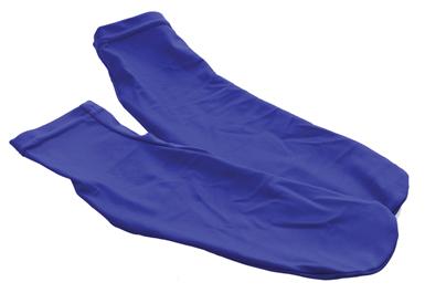 Pair of bright blue socks