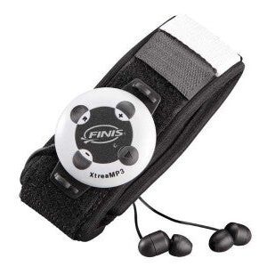 Waterproof swim MP3 player with earbuds