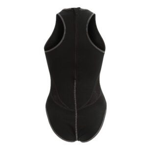 Black sleeveless wetsuit with back zipper
