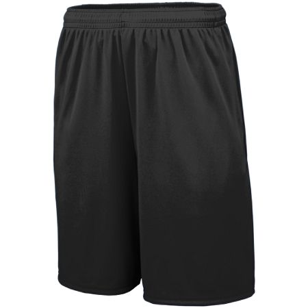 Plain black athletic shorts