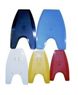Five colorful swim training kickboards