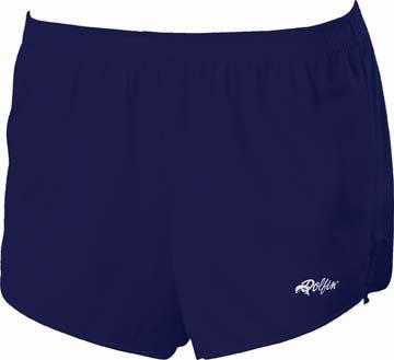 Navy athletic shorts with dolphin logo