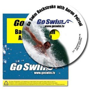 Backstroke swimming instructional DVD and disc