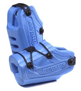 Blue Aquajogger water running shoes with straps