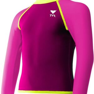 TYR Girls Solid Rashguard