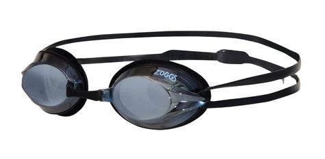 Black Zoggs swim goggles with mirrored lenses