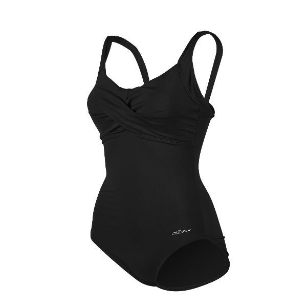 Black one-piece women's swimsuit