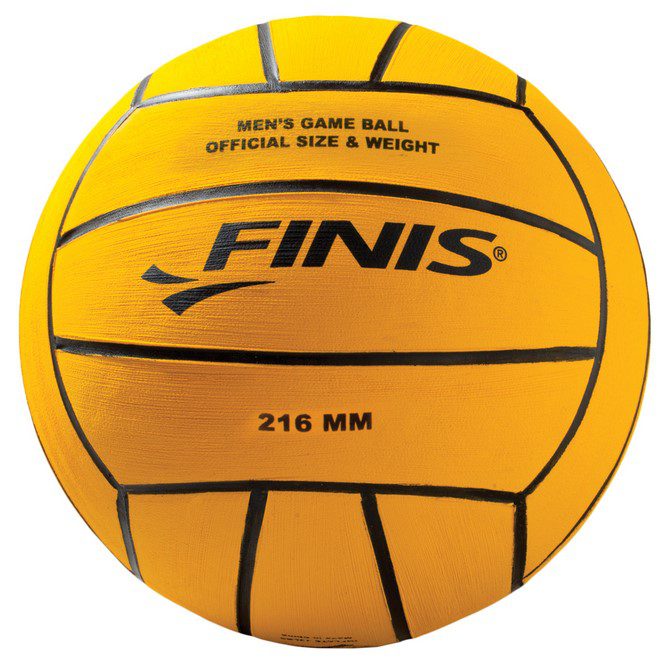 Yellow FINIS men's game ball, 216 mm