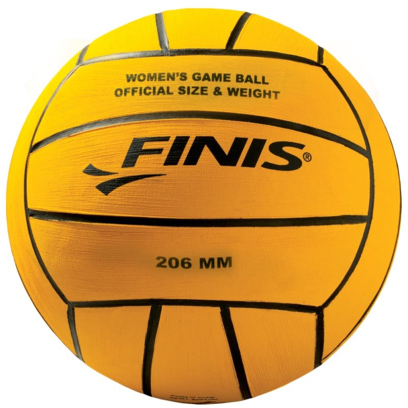 Yellow FINIS women's water polo ball
