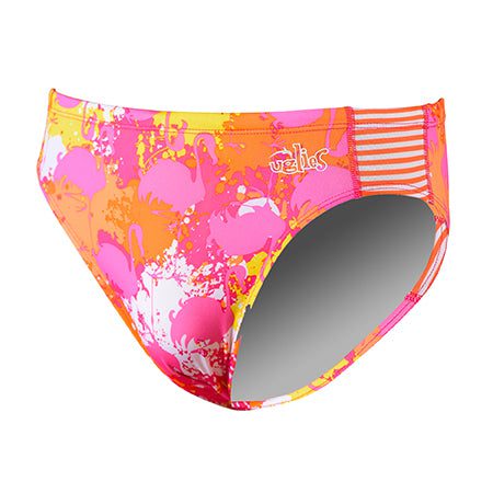 Colorful pink and orange women's swimsuit bottoms