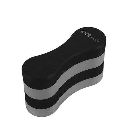 Black and gray swim pull buoy