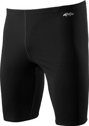 Black men's swim jammers with logo