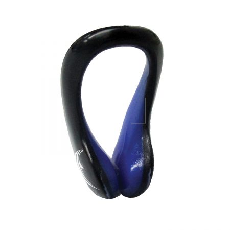 Black and blue silicone swim nose clip