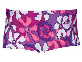 Pink and purple floral boyshort underwear