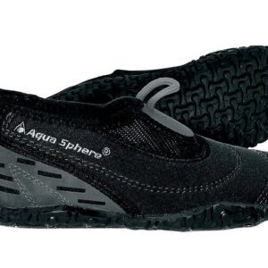 Pair of black Aqua Sphere water shoes