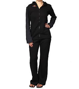 Person wearing black zip-up jacket and pants