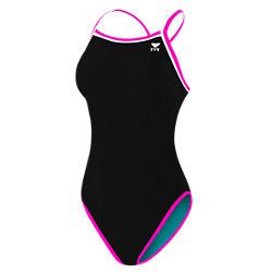TYR Women's Solid Brites Reversible Diamondfit Swimsuit - Adult