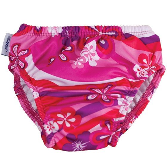 Pink floral baby swim diaper