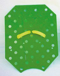Green dotted octagonal board with yellow pieces