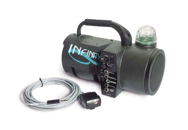 Portable emergency siren speaker with control box