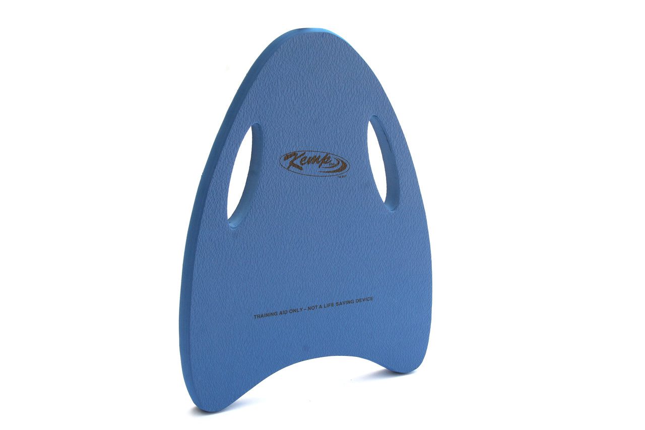Blue foam swim kickboard with handles