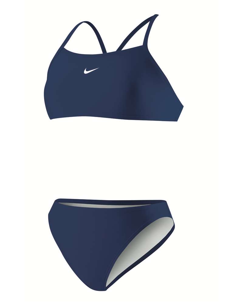Navy sports bikini with Nike swoosh