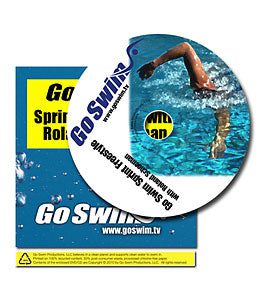 Go Swim DVD cover and disc showing swimmer