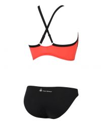 Red and black women's bikini set