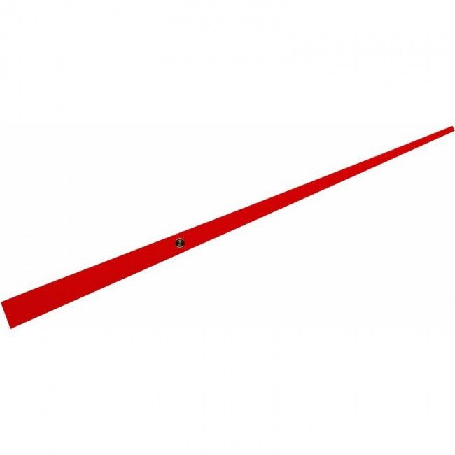Long red tapered clock hand