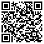 Black and white QR code on white background