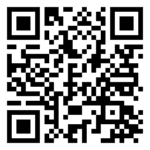 Black and white QR code on white background