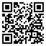 Black and white QR code on white background