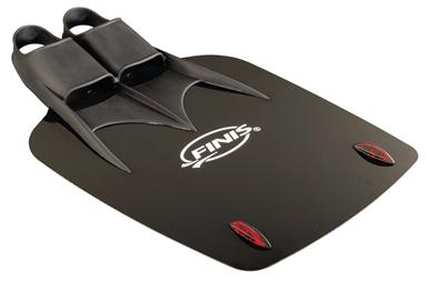 Black FINIS swim monofin with foot pockets