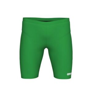 Green swim jammers with white Arena logo