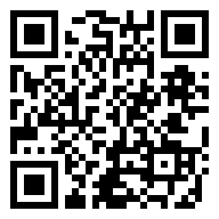 Black and white QR code on white background