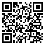 Square black and white QR code