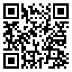 Black and white QR code on white background